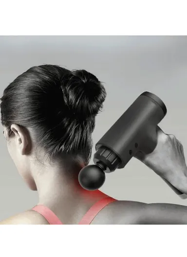 99 Gear 25W Vibration Muscle Relax Massage Gun With 4 Massage Heads (L14 x W5 x H15)cm - Black