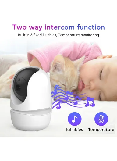 3.5" LCD PTZ Camera 1200mAh 360º Baby Monitor Security Video Camera With Temperature Monitoring, VOX Night Vision SM935H