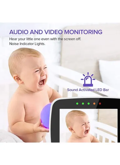 3.5" LCD PTZ Camera 1200mAh 360º Baby Monitor Security Video Camera With Temperature Monitoring, VOX Night Vision SM935H