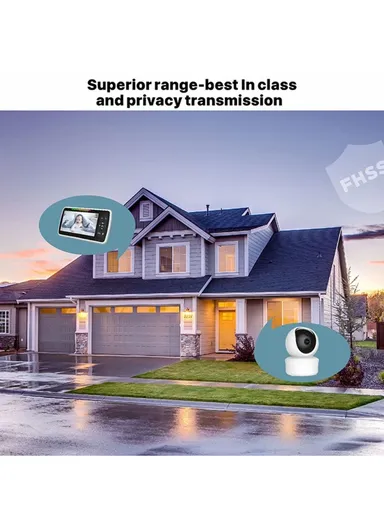 5" LCD PTZ Camera Wireless Baby Monitor 3000 mAh 5.0" Digital Wireless Baby Monitor With Night Vision, Temperature Monitoring &amp; Sweet Music SM650