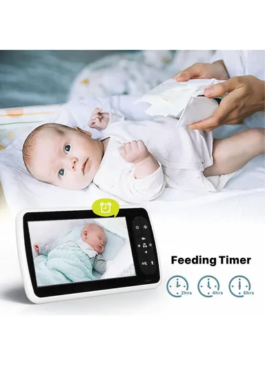 5" LCD PTZ Camera Wireless Baby Monitor 3000 mAh 5.0" Digital Wireless Baby Monitor With Night Vision, Temperature Monitoring &amp; Sweet Music SM650