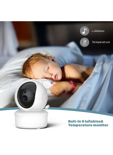 5" LCD PTZ Camera Wireless Baby Monitor 3000 mAh 5.0" Digital Wireless Baby Monitor With Night Vision, Temperature Monitoring &amp; Sweet Music SM650