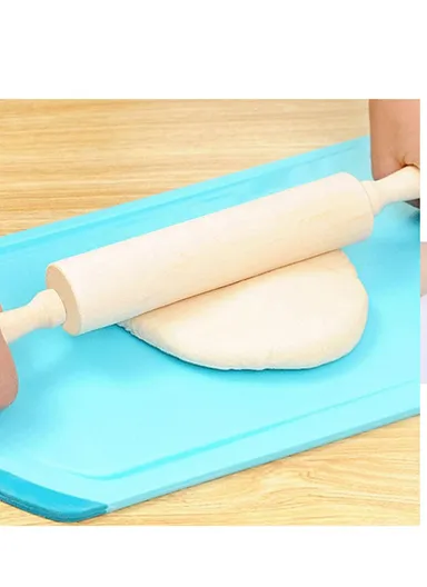 Wooden Gourmet Rolling Dough Pin With Easy Rolling Design Handles 43cm x 5cm