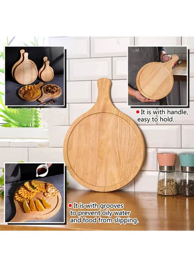 26cm Bamboo Wooden Pizza Serving Board