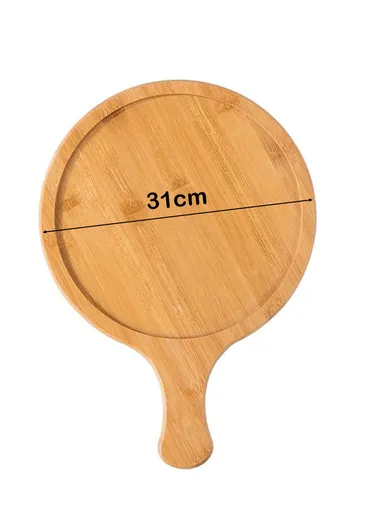 31cm Bamboo Wooden Pizza Serving Board