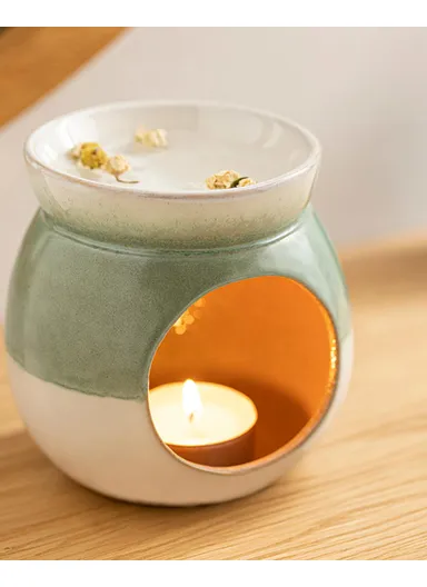 Freda Ceramic Censer 10.5x10.5x10.5 cm Green