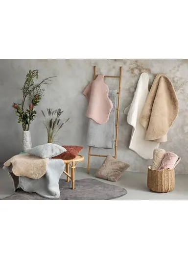 Soft Touch Rabbit Plush Fake  Fur 120x180 cm Anthracite