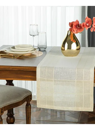 Luxe Linen Runner 40x150 cm Beige
