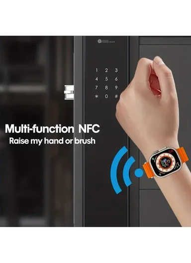 S8 Ultra Max 2.08" Waterproof Smart Watch With Wireless Charging