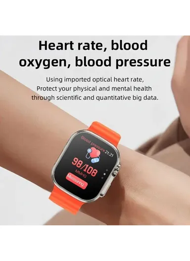 S8 Ultra Max 2.08" Waterproof Smart Watch With Wireless Charging