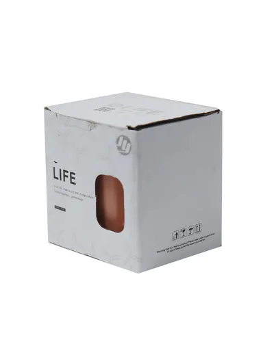 250ml Ceramic Mug With Wooden Lid JY3655(D9 x H7.5)cm