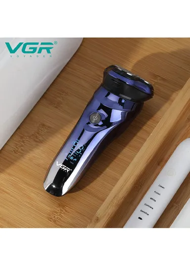 5W Washable Waterproof Electric Shaver Razor For Men With LED Display V-305 (L16 x W6 x H5)cm