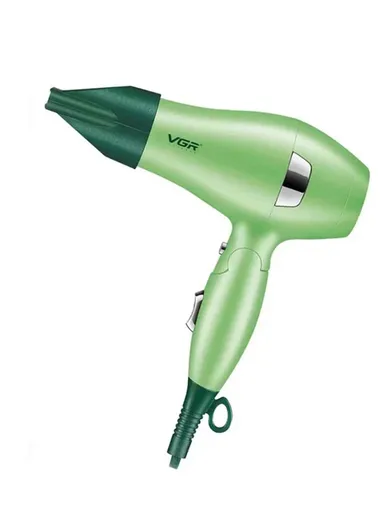 1000W Foldable Portable Unisex Hair Dryer With 3-Speed Switch V-432 (L13 x W6 x H20)cm - Green