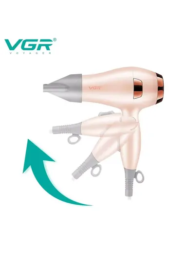 1000W Foldable Portable Unisex Hair Dryer With 3-Speed Switch V-432 (L13 x W6 x H20)cm - Green