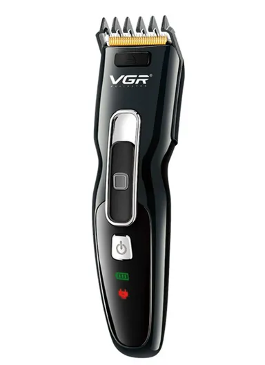 6W 700mAh Full Washable IPX7 Rechargeable Hair Clipper With LED Display &amp; Adjustable Guide Comb V-040