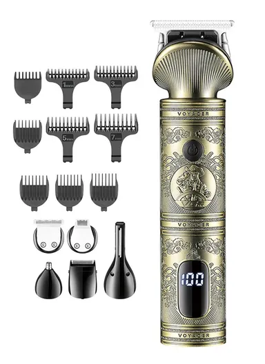 1200mAh 6-in1 Professional Rechargeable Grooming Kit For Men With LED Display V-106