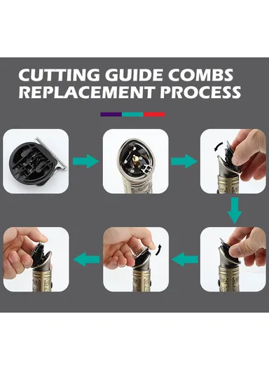 1200mAh 6-in1 Professional Rechargeable Grooming Kit For Men With LED Display V-106