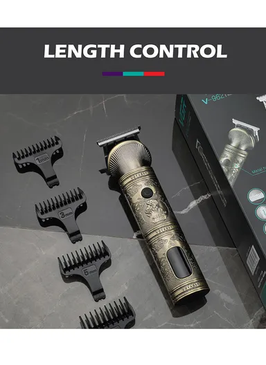 1200mAh 6-in1 Professional Rechargeable Grooming Kit For Men With LED Display V-106