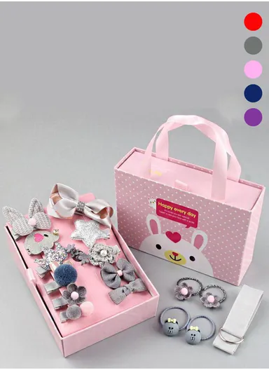18pcs 3-14y Hair Clip Set Toddler Girl Hair Accessories 