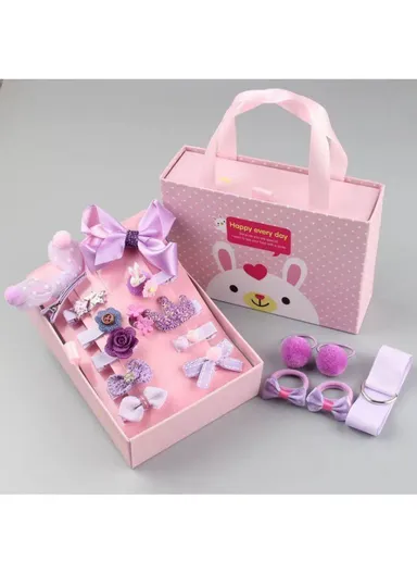 18pcs 3-14y Hair Clip Set Toddler Girl Hair Accessories 