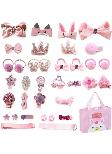 18pcs 3-14y Hair Clip Set Toddler Girl Hair Accessories 