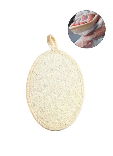 Loofah Bath Sponge Shower for Body Scrubber 100% Natural (D9 x H14)cm