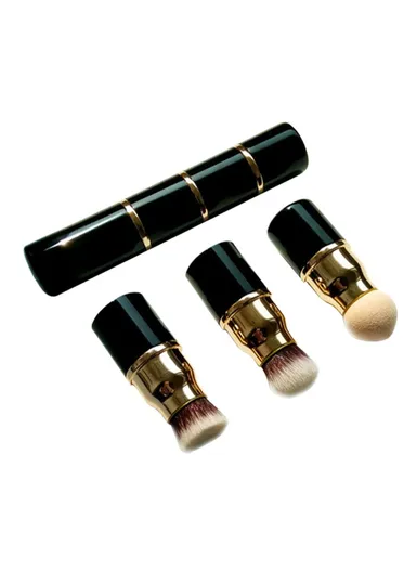 3-in-1 Makeup Brush Foundation Loose Powder Brush Sponge Egg Portable Makeup Tool