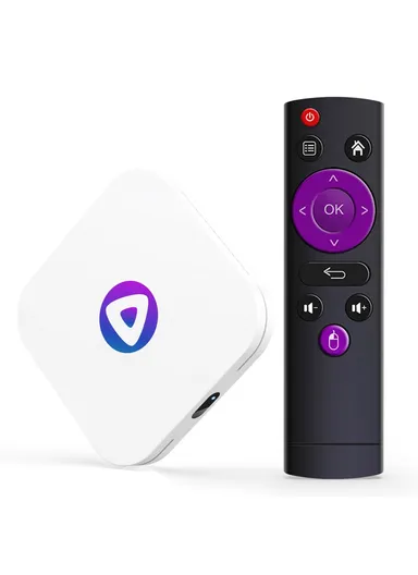 Rockchip 3528 Smart TV Box Android 13 Quad Core 4GB+64GB Set-top Box Support 4K Video Decoding BT 4.0 Media Player H96MAX M1 - EU Plug