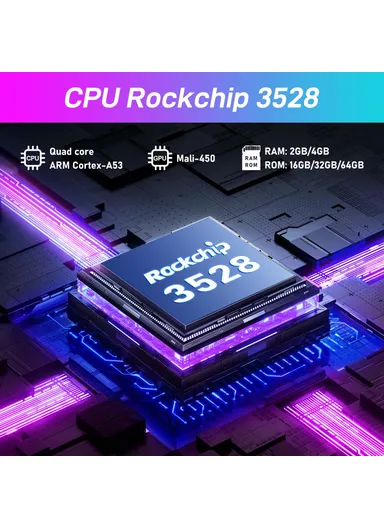 Rockchip 3528 Smart TV Box Android 13 Quad Core 4GB+64GB Set-top Box Support 4K Video Decoding BT 4.0 Media Player H96MAX M1 - EU Plug