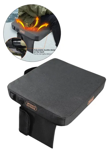Outdoor Heated Seat Cushion 3 Mode Adjustable USB-Powered Heating Seat Pads for Camping (L38 x W33 x H5) cm