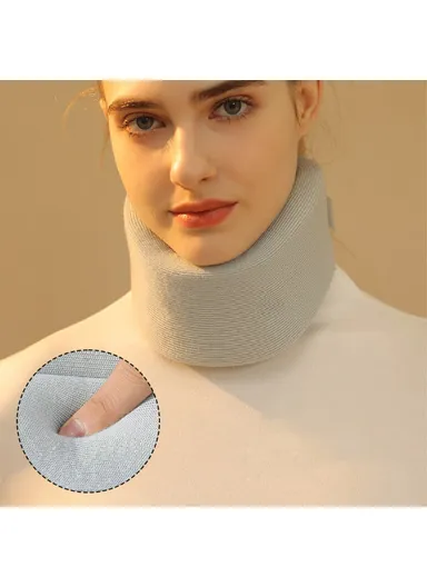 Double Layer Sponge Neck Brace Breathable Anti-bowing Ergonomics Neck Support Sleeve - M DWJ52