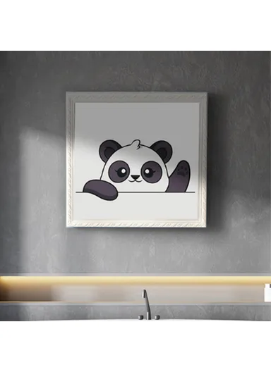 Picture Frame Dual-Layer Waterproof Wall-Mounted Folding Cloth Container For Bathroom - Flower (L40 x W38)cm