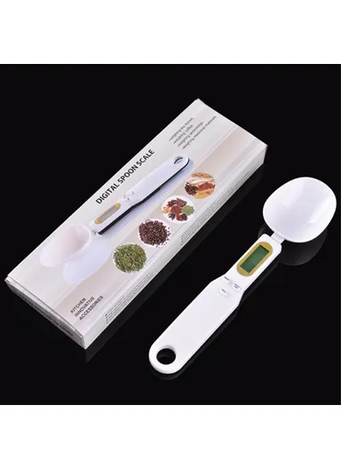 Portable Kitchen Measuring Spoon Food Scale Multi-Function Electronic Digital Spoon Scale With LCD Display (No Battery, Without FDA, BPA-free) - Pink (L23.3 x W5.7)cm