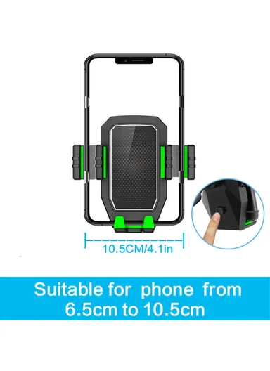Multifunctional Car Snack Food Tray Mobile Phone Holder Stand Car Dining Table B10 (L16.4 x W23.4)cm - Grey