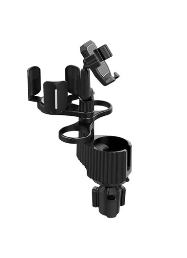 Multifunctional Car Cup Holder Phone Stand Mount Coffee Beverage Instant Noodles Bracket A04 - Grey