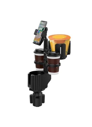 Multifunctional Car Cup Holder Phone Stand Mount Coffee Beverage Instant Noodles Bracket A04 - Green
