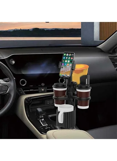 Multifunctional Car Cup Holder Phone Stand Mount Coffee Beverage Instant Noodles Bracket A04 - Green