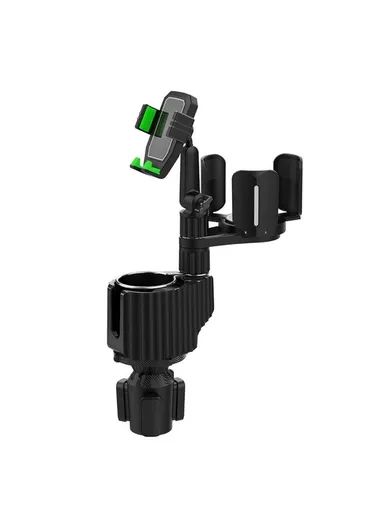 Car Drink Cup Holder Mobile Phone Mount Stand Instant Noodle Beverage Vehicle Bracket A08 - Green