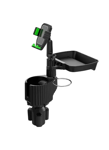 Car Drink Holder Coffee Mug Organizer Phone Stand Food Snack Tray Car Mount Rack A10 (L16.4 x W23.4)cm - Green