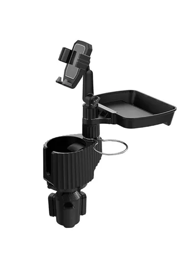 Car Drink Holder Coffee Mug Organizer Phone Stand Food Snack Tray Car Mount Rack A10 (L16.4 x W23.4)cm - Grey