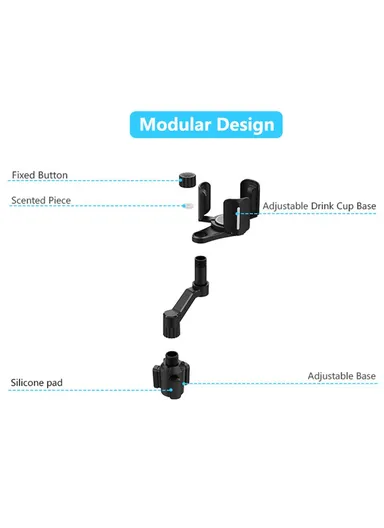 Car Cup Holder Expander 3-Clip Adjustable Cup Holder Car Mount Organizer For Drink Bottle Snack