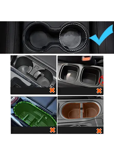 Car Cup Holder Expander 3-Clip Adjustable Cup Holder Car Mount Organizer For Drink Bottle Snack