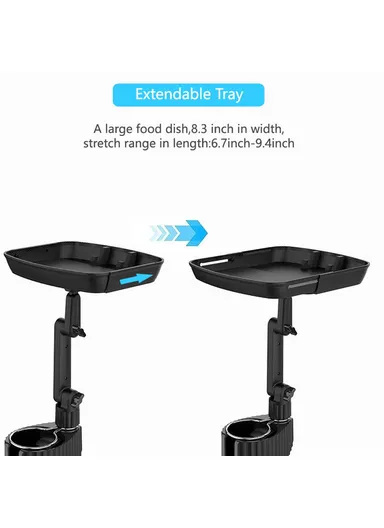 ABS Car Cup Holder Mount Meal Tray Drink Holder Phone Stand Small Dining Table A01