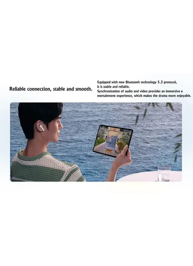 FreeBuds Wireless Headset Bluetooth 5.3 Headphones Smart Touch Control TWS Earbuds SE 2 - White