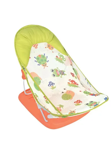 PP Plastic &amp; Mesh Portable Foldable Baby Bather Chair Seat Support Recline (L31 x W28 x H43)cm