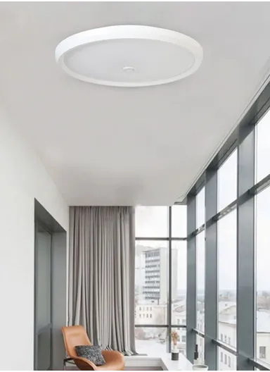 12W 24CM Round LED Ceiling Light Panel for Bathroom, Garage, Corridors, Stairway &amp; Balcony - Warm 