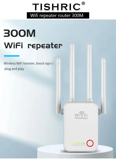 1200Mbps 4 antenna 3-in-1 Mini Size WiFi Repeater Router Enhance Wireless Signals Dual-Band Extender U7  EU Plug - White