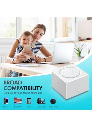 1-Piece Pack 1200Mbps Mesh Wireless Repeater 2.4GHz 5GHz WiFi Signal Amplifier Mesh WiFi Repeater Range Extender UMS16