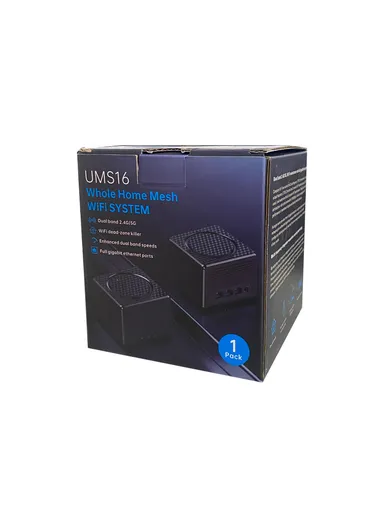 1-Piece Pack 1200Mbps Mesh Wireless Repeater 2.4GHz 5GHz WiFi Signal Amplifier Mesh WiFi Repeater Range Extender UMS16