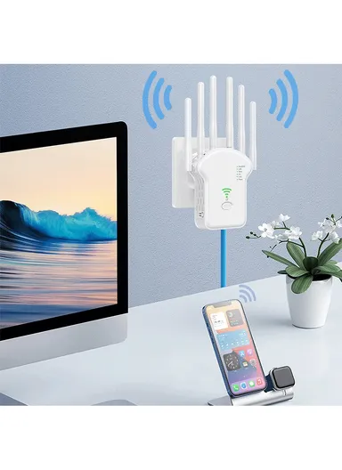 1200Mbps WiFi Repeater Router Enhance Wireless Signals Dual-Band Extender U13  EU Plug